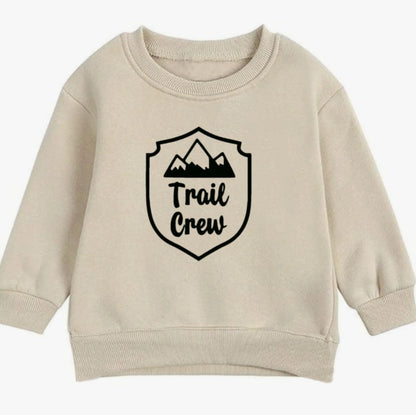 Trail crew- Organic cotton infant and toddler sweatshirt - Summit and Nest