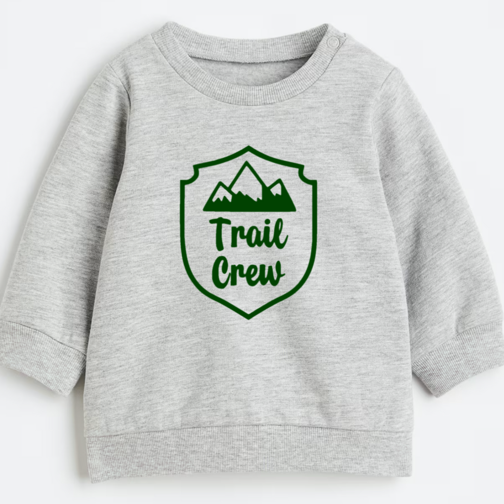 Trail crew- Organic cotton infant and toddler sweatshirt - Summit and Nest