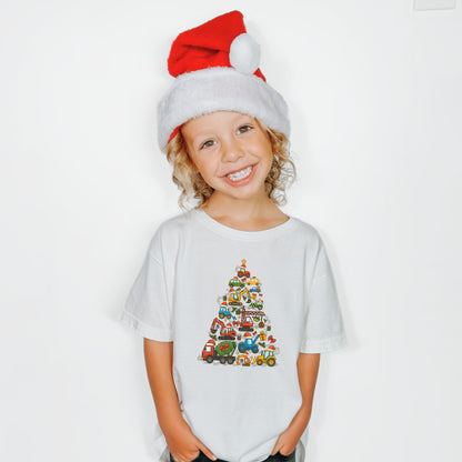Truck tree- Christmas- Children's shirt and infant bodysuit - Summit and Nest