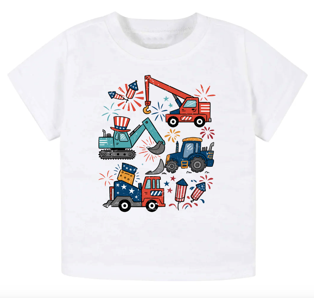 Diggin in the USA- Short sleeve tee and infant bodysuit - Summit and Nest