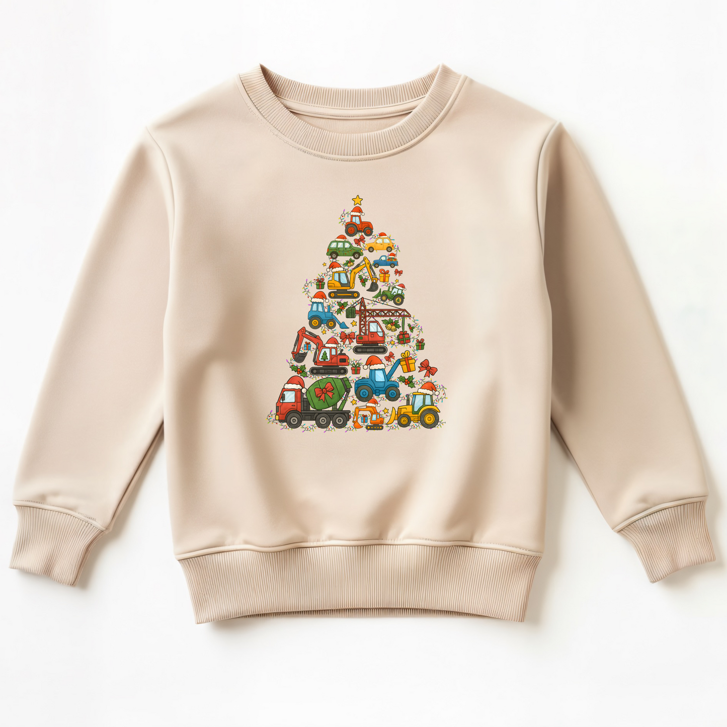 Truck tree- Christmas- Children's sweatshirt - Summit and Nest
