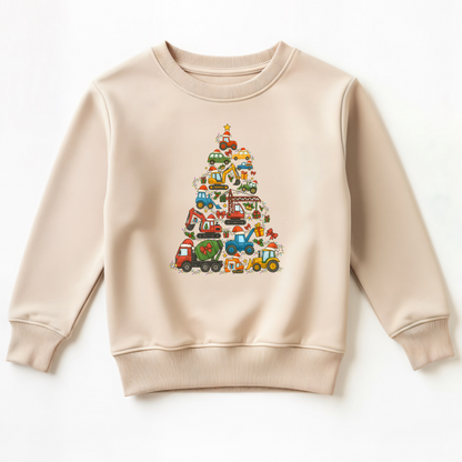 Truck tree- Christmas- Children's sweatshirt - Summit and Nest
