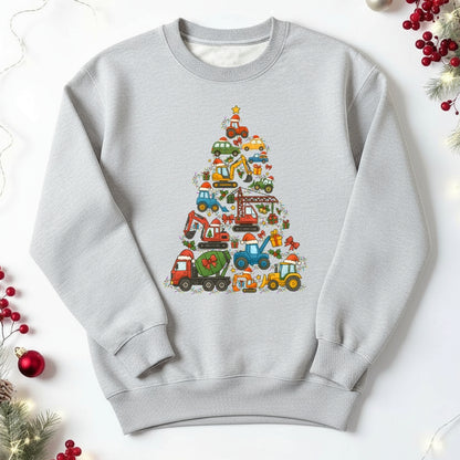 Truck tree- Christmas- Children's sweatshirt - Summit and Nest