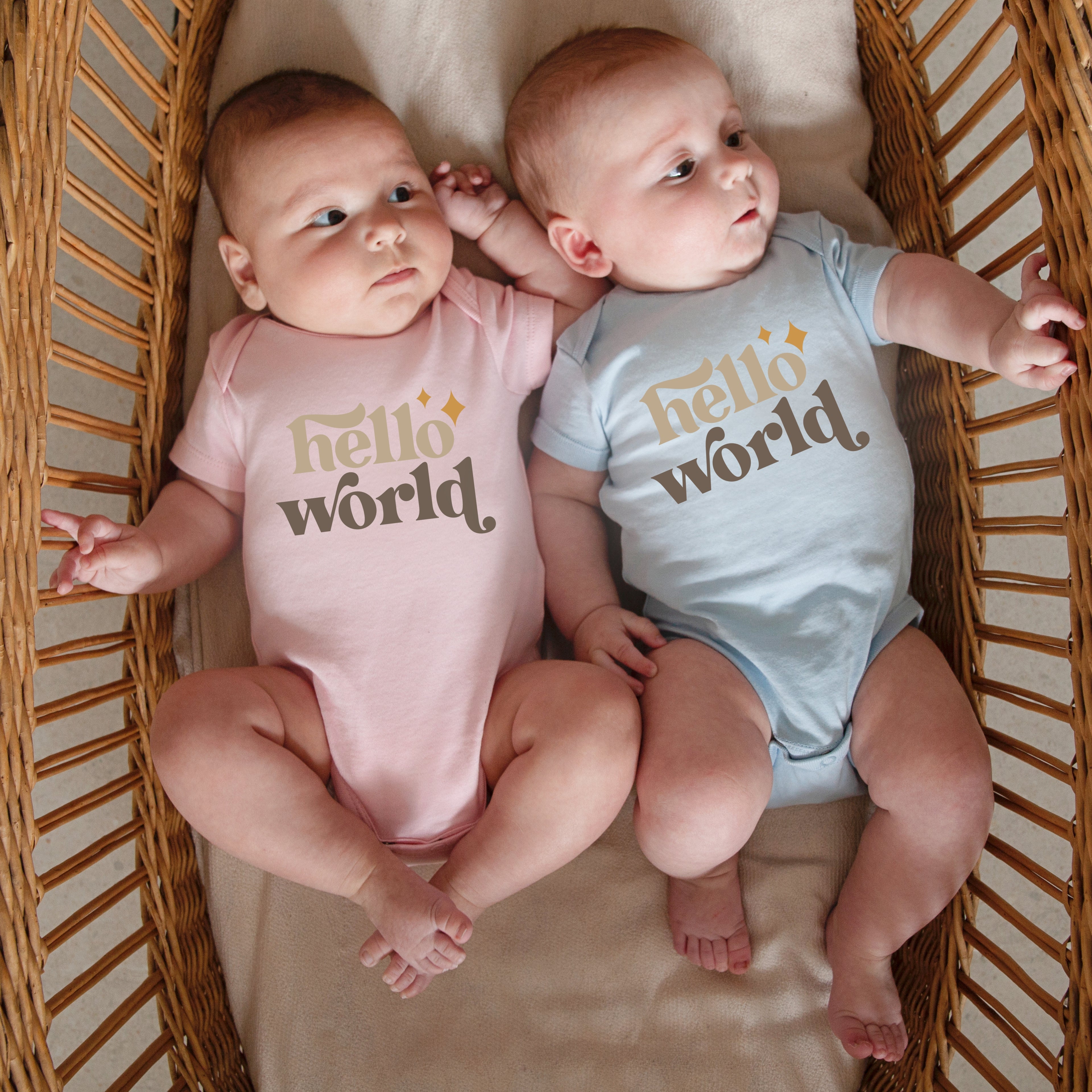 Hello world- Infant bodysuit - Summit and Nest