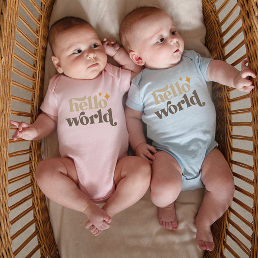 Hello world- Infant bodysuit