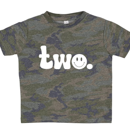 Two. Second birthday- Children's tee - Summit and Nest