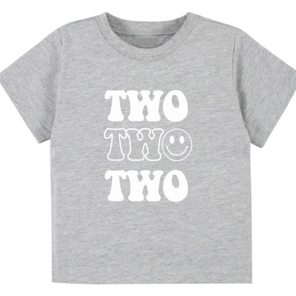 Two happy. Second birthday- Children's shirt - Summit and Nest