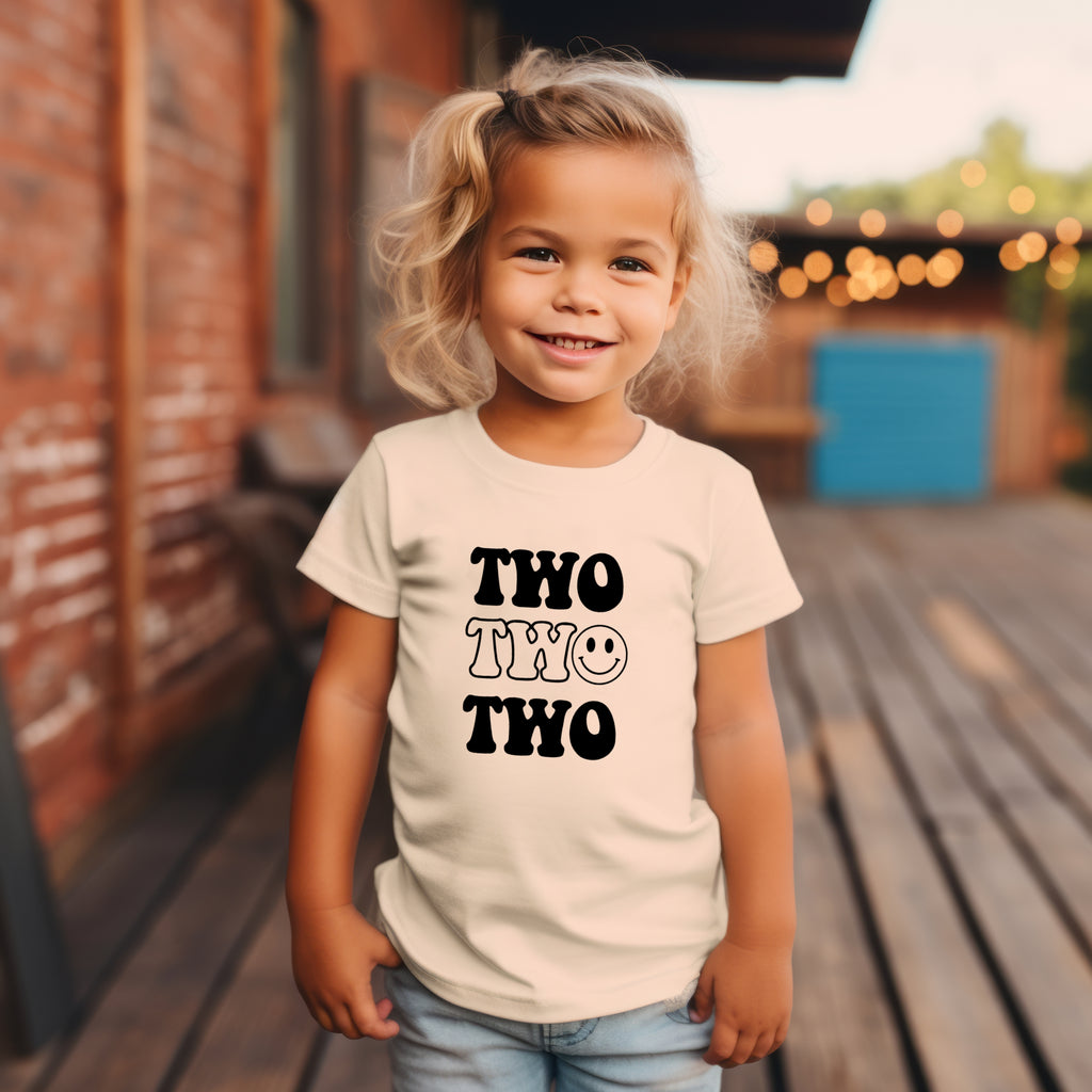 Two happy. Second birthday- Children's shirt - Summit and Nest
