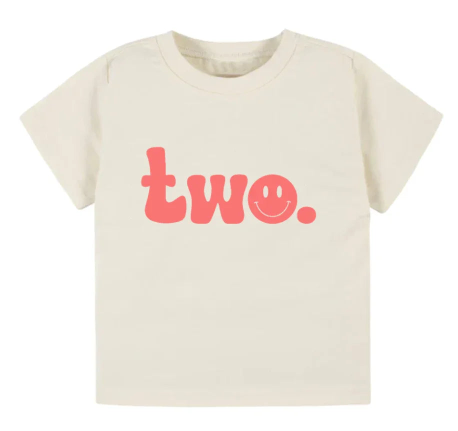 Two. Second birthday- Children's tee - Summit and Nest
