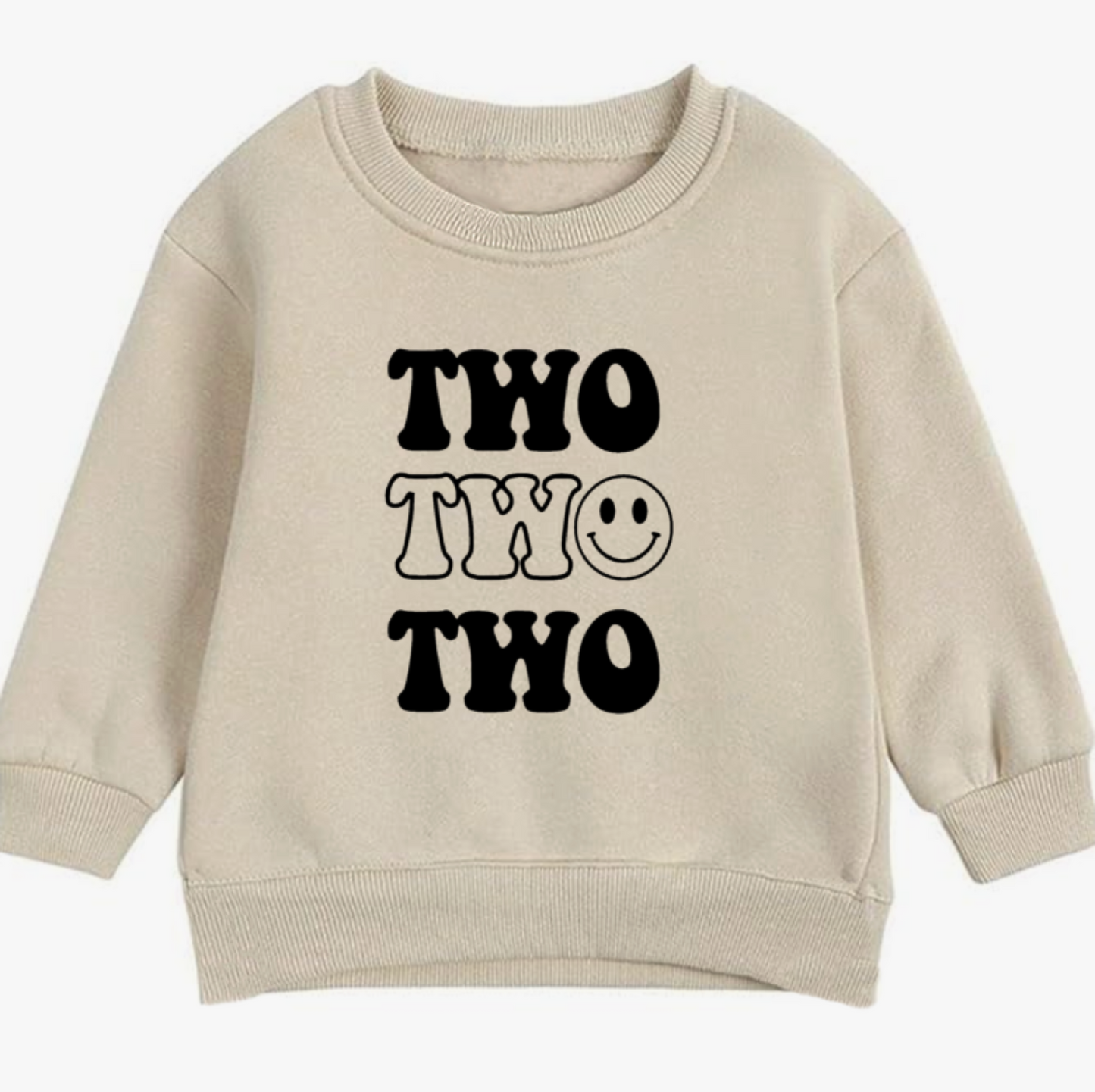 Two happy. Second birthday- Organic cotton toddler sweatshirt - Summit and Nest