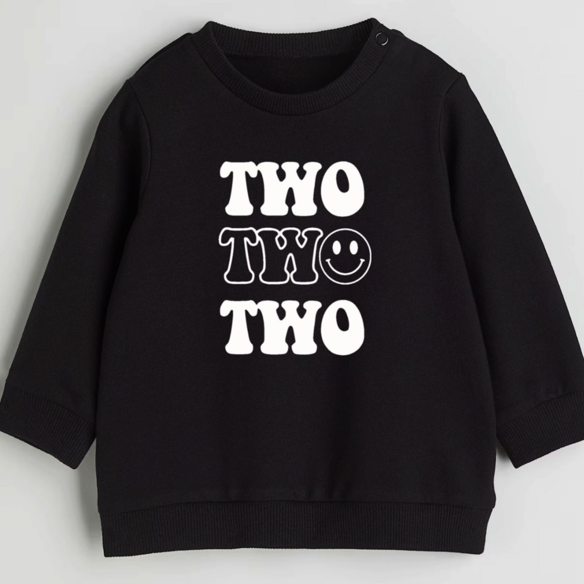 Two happy. Second birthday- Organic cotton toddler sweatshirt - Summit and Nest