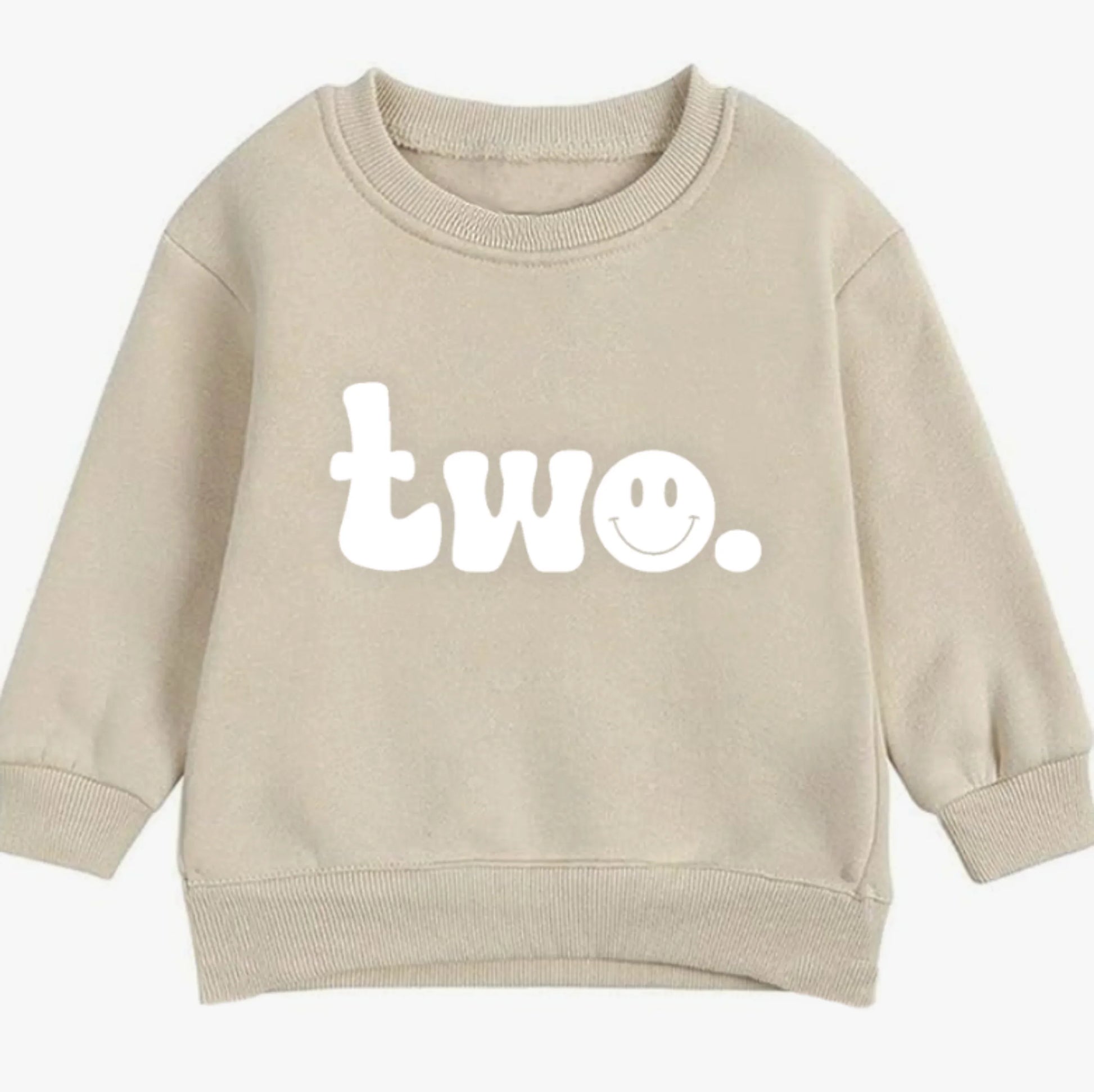 Two. Second birthday- Organic cotton toddler sweatshirt - Summit and Nest