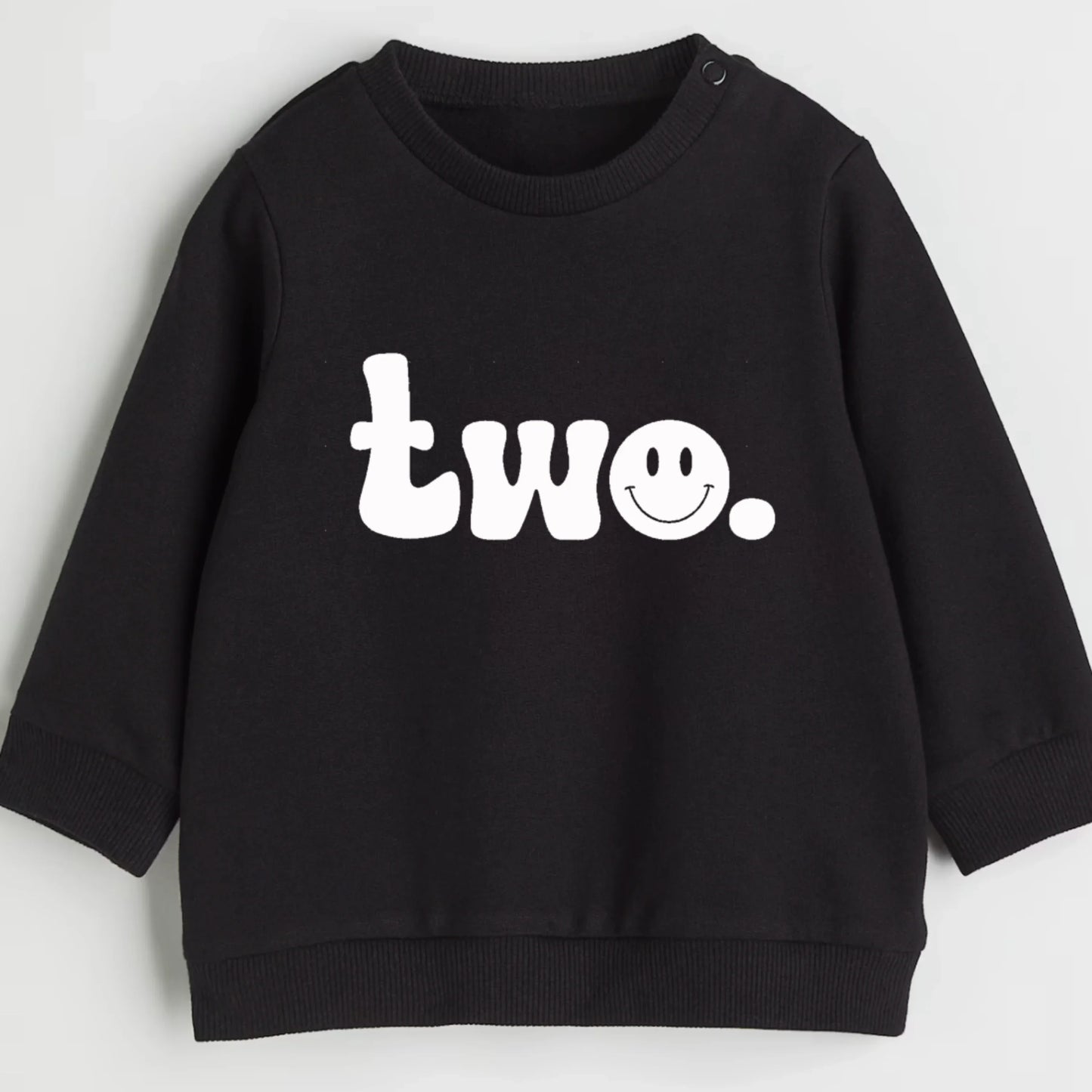 Two. Second birthday- Organic cotton toddler sweatshirt - Summit and Nest