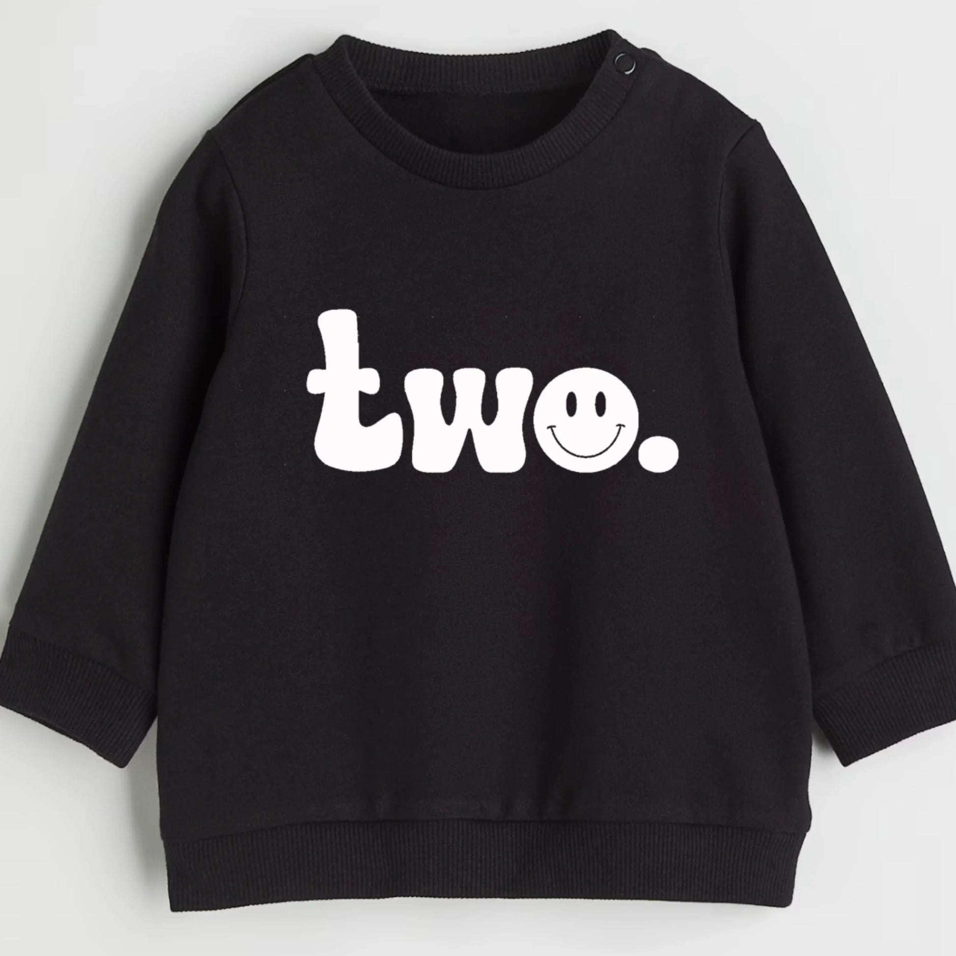 Two. Second birthday- Organic cotton toddler sweatshirt - Summit and Nest