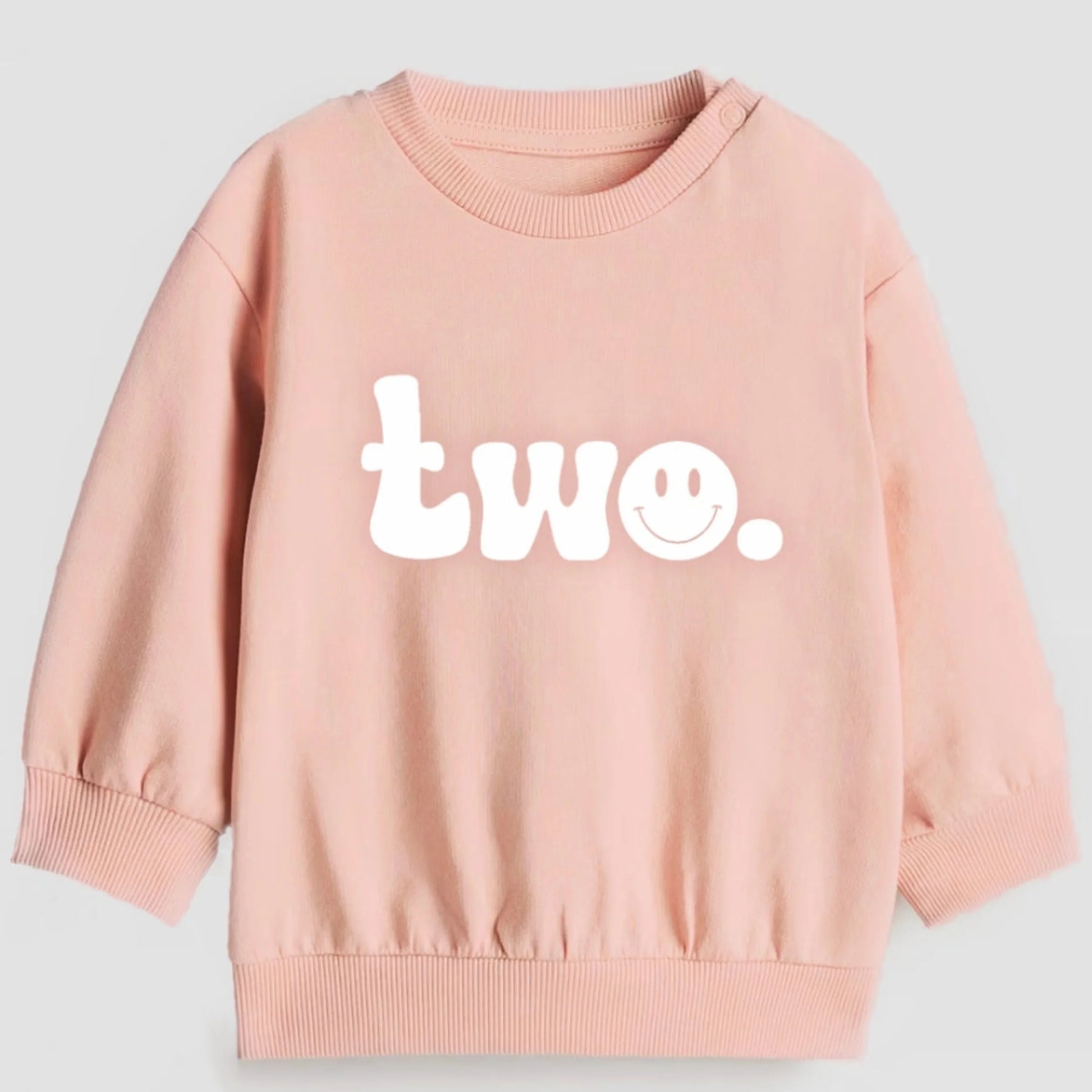 Two. Second birthday- Organic cotton toddler sweatshirt - Summit and Nest