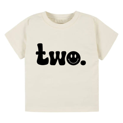 Two. Second birthday- Children's tee - Summit and Nest