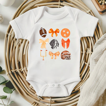 Tennessee bows- Children's shirt and infant bodysuit - Summit and Nest