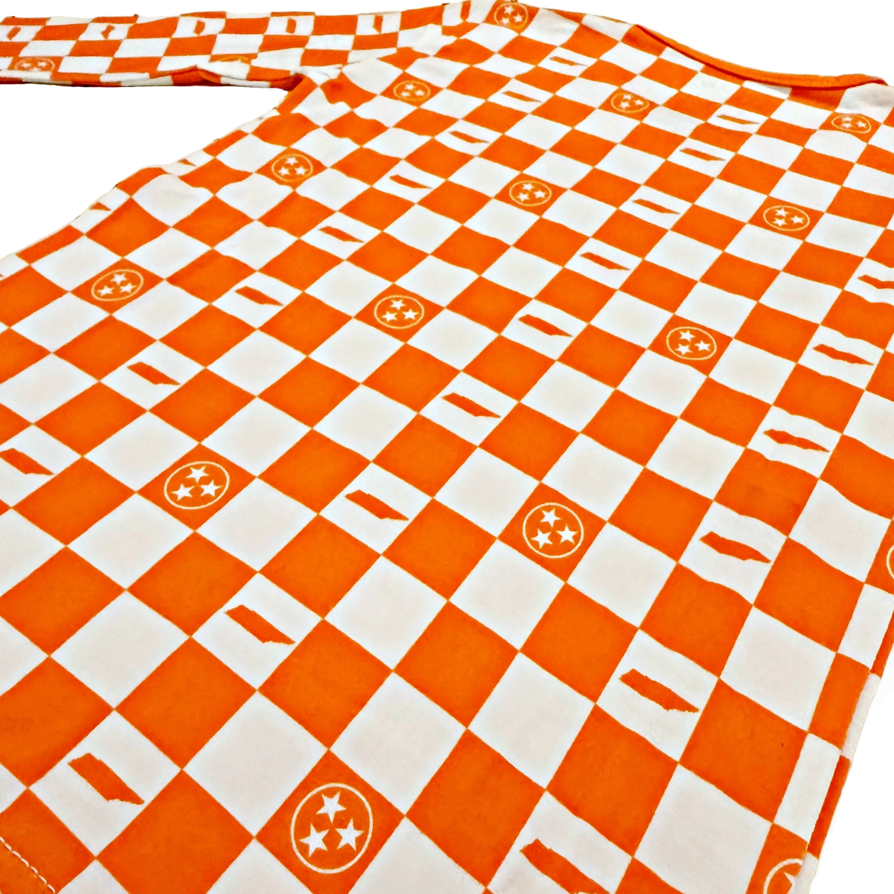 Tennessee Checkerboard- Bamboo convertible footie- Zippy pajamas