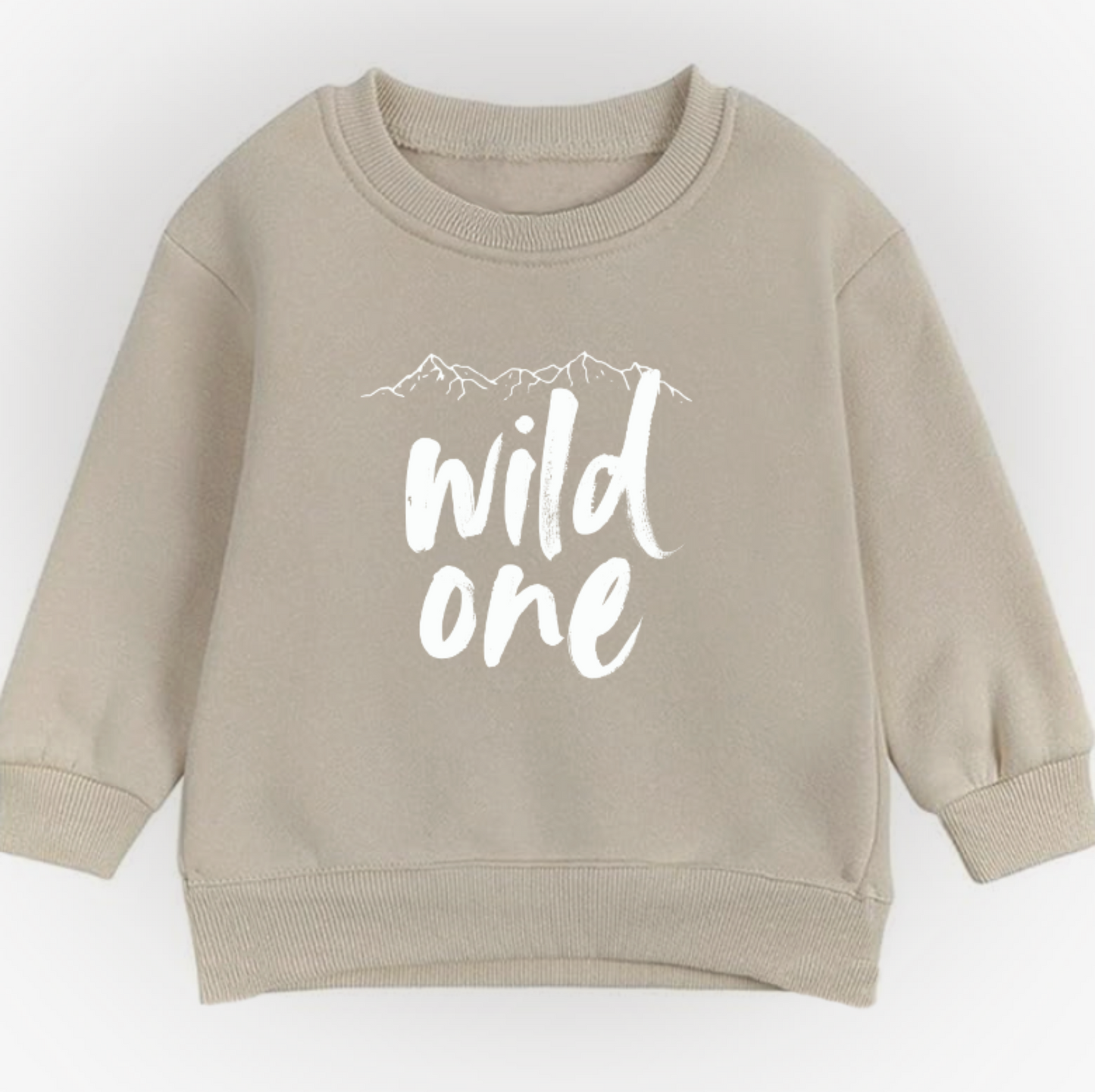 Wild one- Organic cotton infant and toddler sweatshirt - Summit and Nest