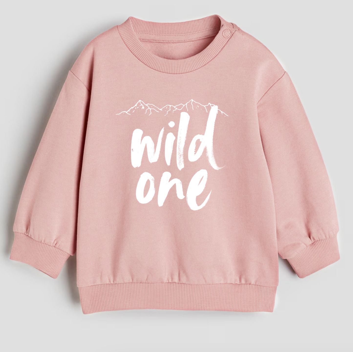 Wild one- Organic cotton infant and toddler sweatshirt - Summit and Nest