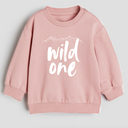 Wild one- Organic cotton infant and toddler sweatshirt - Summit and Nest