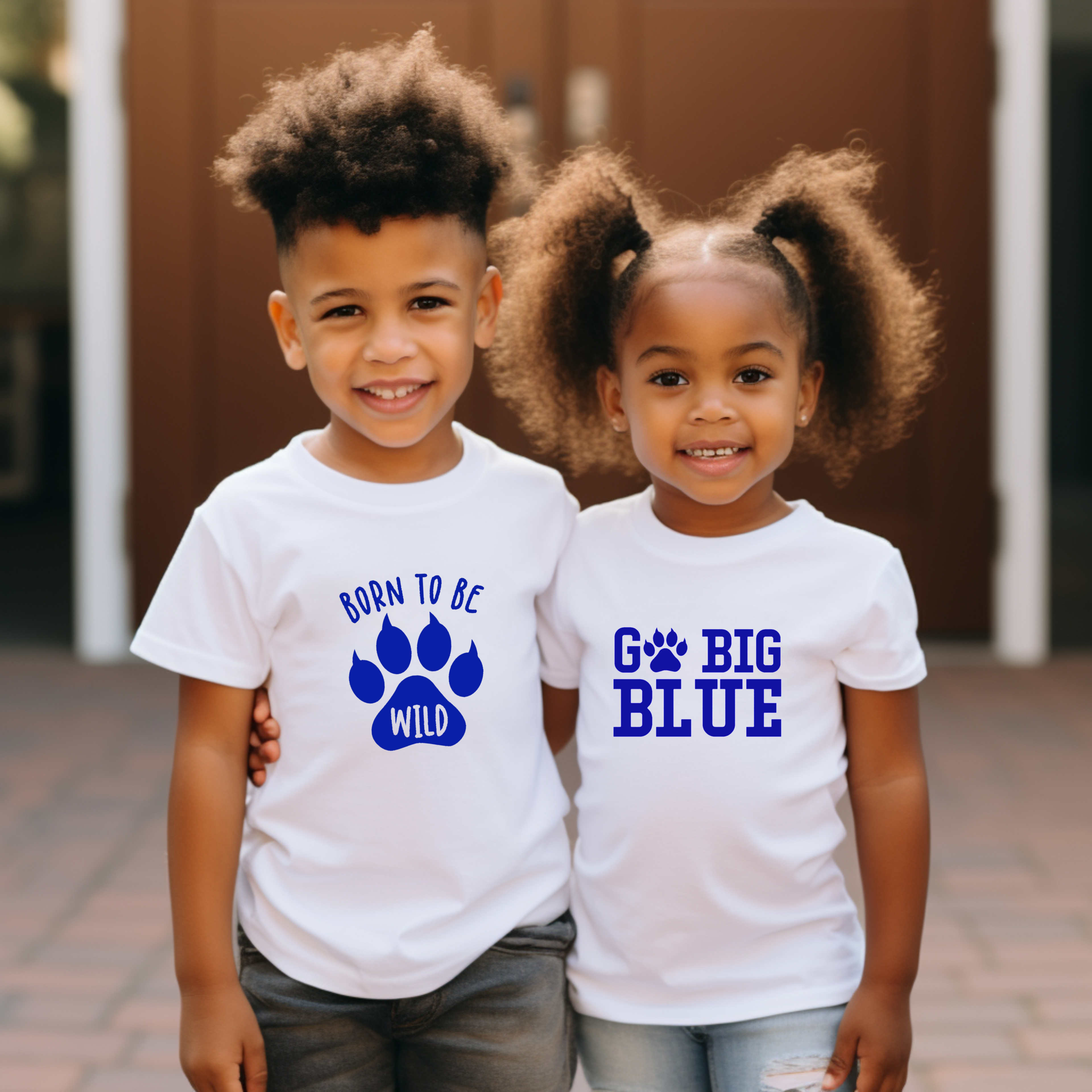Go Big Blue- Children's shirt and infant bodysuit - Summit and Nest
