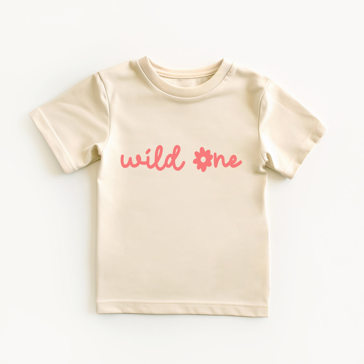 Wild One- Flower- Girl's shirt and infant bodysuit