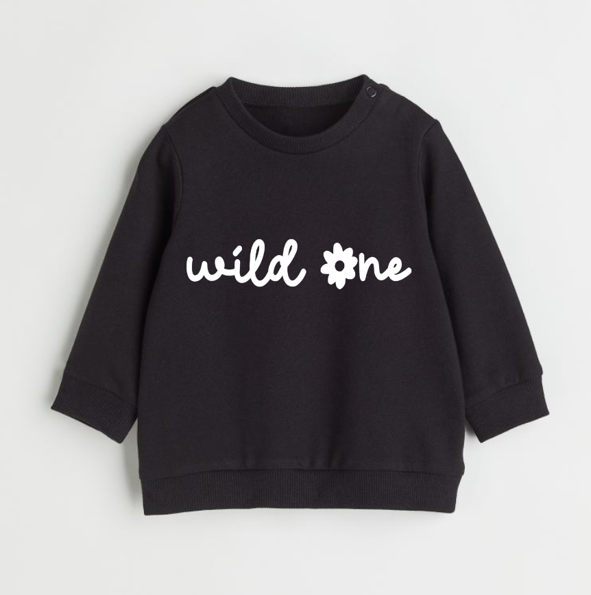Wild One- Flower- Children's sweatshirt