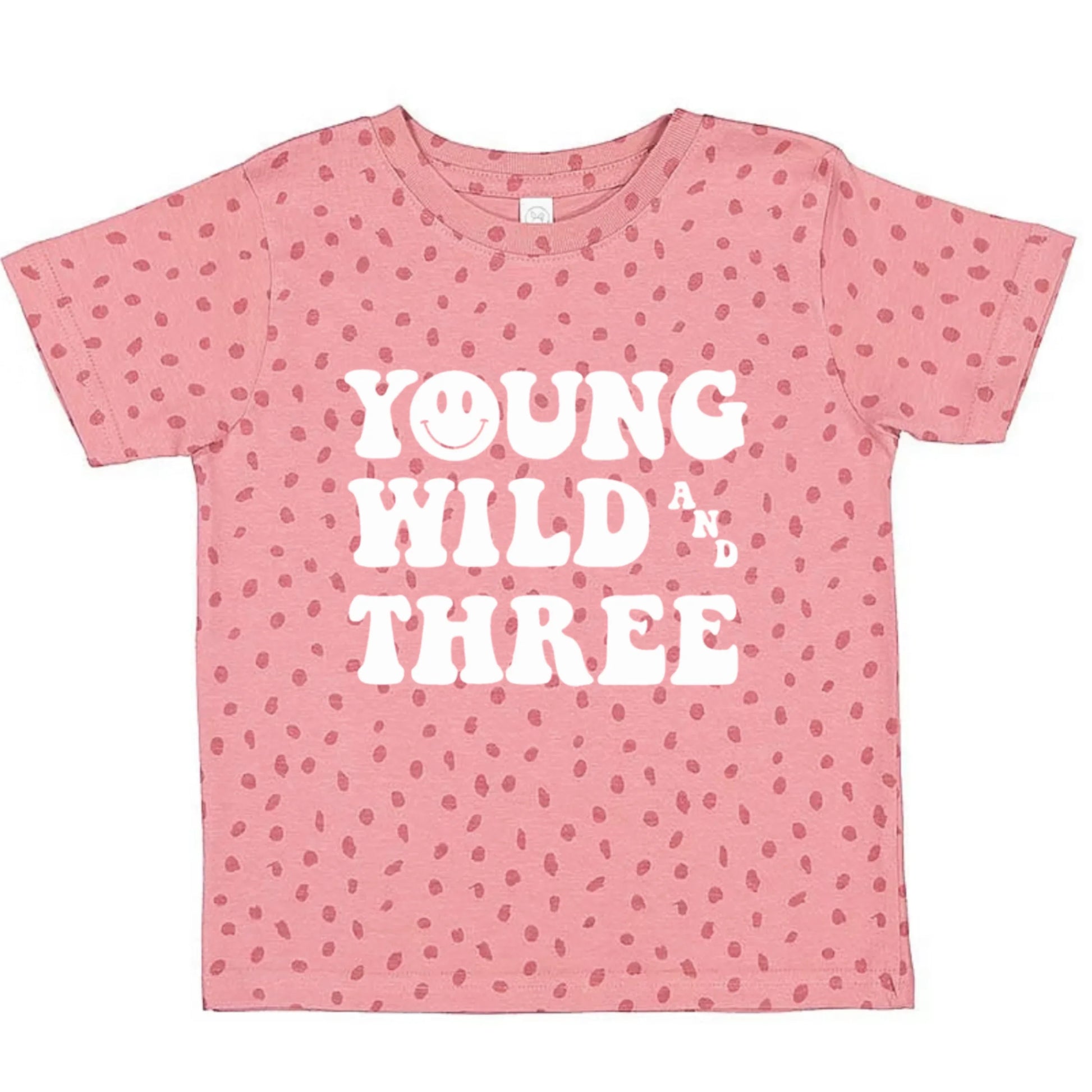 Young, wild, and three. Third birthday- Children's shirt - Summit and Nest